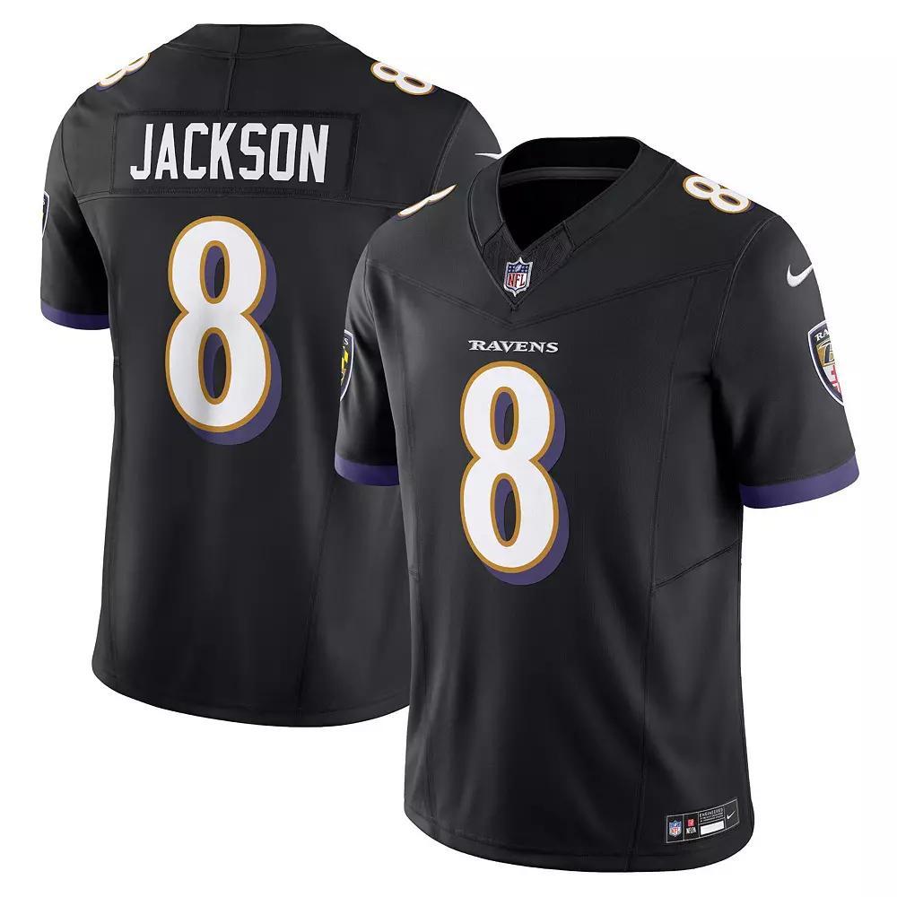 Men's Nike Lamar Jackson Black Baltimore Ravens Vapor F.U.S.E. Limited Jersey, Size: 3XL Product Image