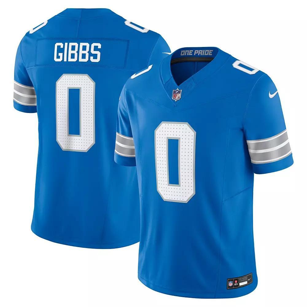 Men's Nike Jahmyr Gibbs Blue Detroit Lions Vapor F.U.S.E. Limited Jersey, Size: Small Product Image