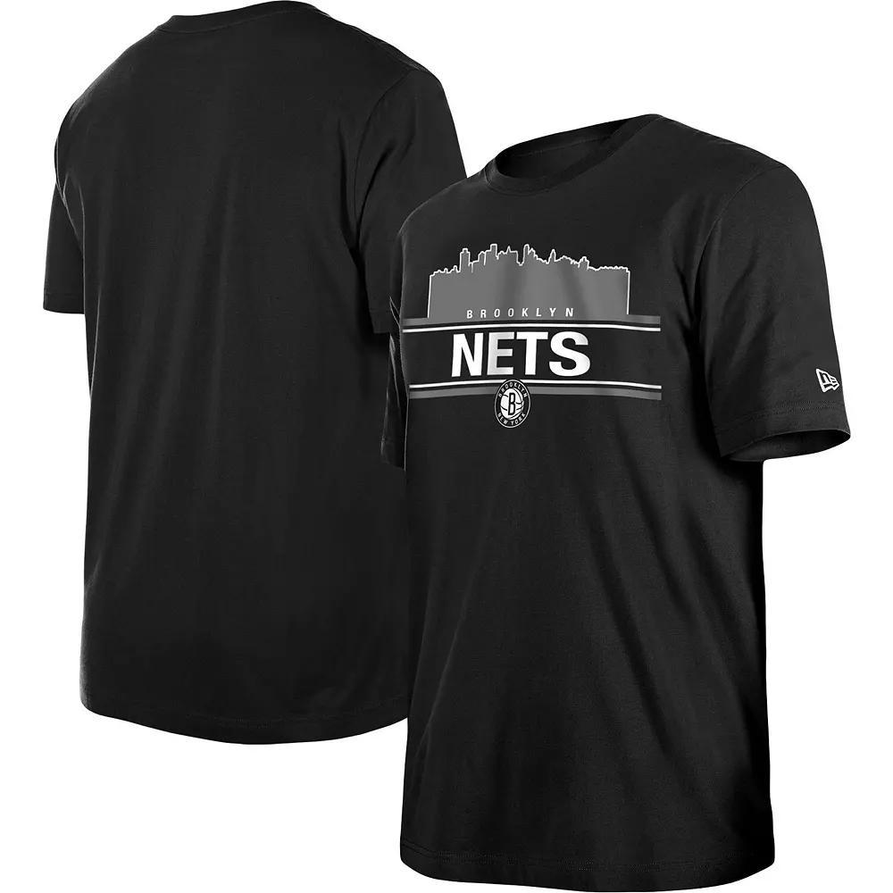 Men's New Era Black Brooklyn Nets Localized T-Shirt, Size: Small Product Image