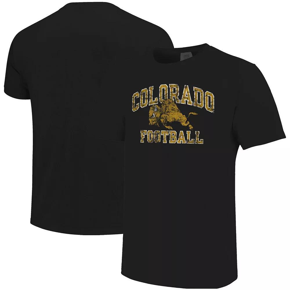 Men's Black Colorado Buffaloes Football Arch Over Mascot Comfort Colors T-Shirt, Size: XL Product Image