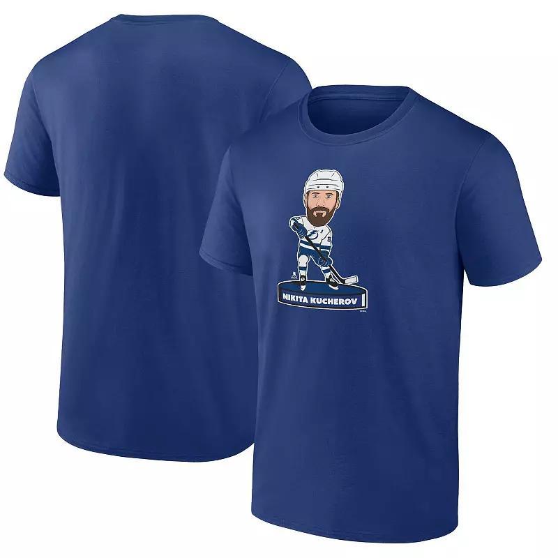 Men's Fanatics Branded Nikita Kucherov Blue Tampa Bay Lightning Player Bobblehead T-Shirt, Size: 4XL, Lgh Blue Product Image