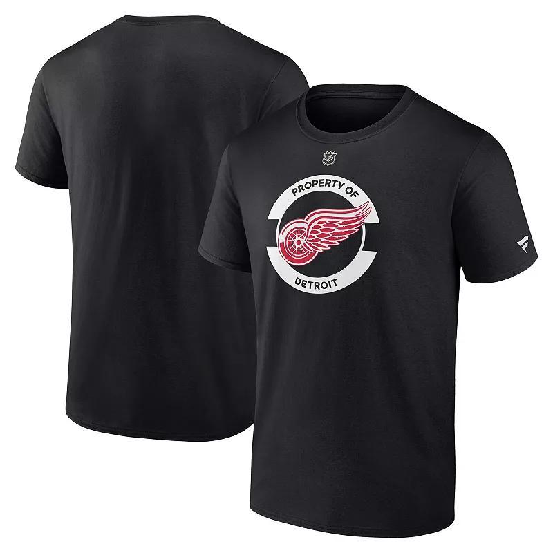 Men's Fanatics Black Detroit Red Wings Authentic Pro Core Secondary T-Shirt, Size: Medium Product Image