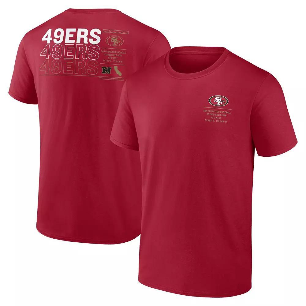 Men's Fanatics Scarlet San Francisco 49ers Repeat Stats T-Shirt, Size: Large, Red Product Image