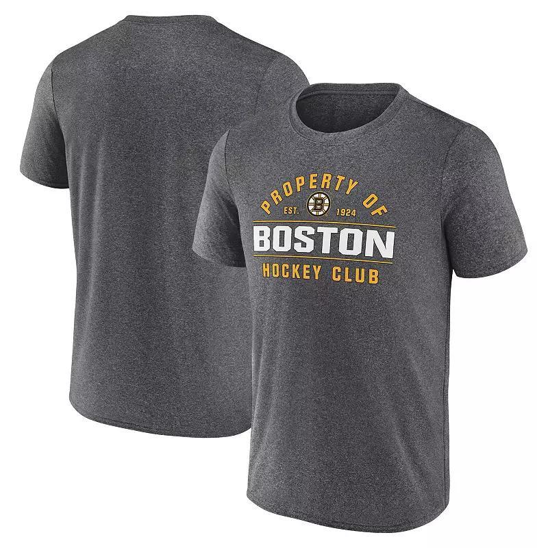 Men's Fanatics Heather Charcoal Philadelphia Flyers Property Of T-Shirt, Size: Large, Fly Charco Product Image