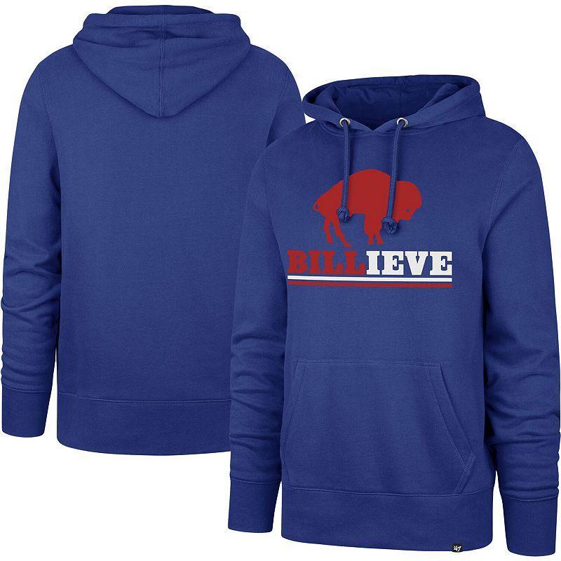 Men's '47 Royal Buffalo Bills Regional Headline Pullover Hoodie, Size: XL, Blue Product Image