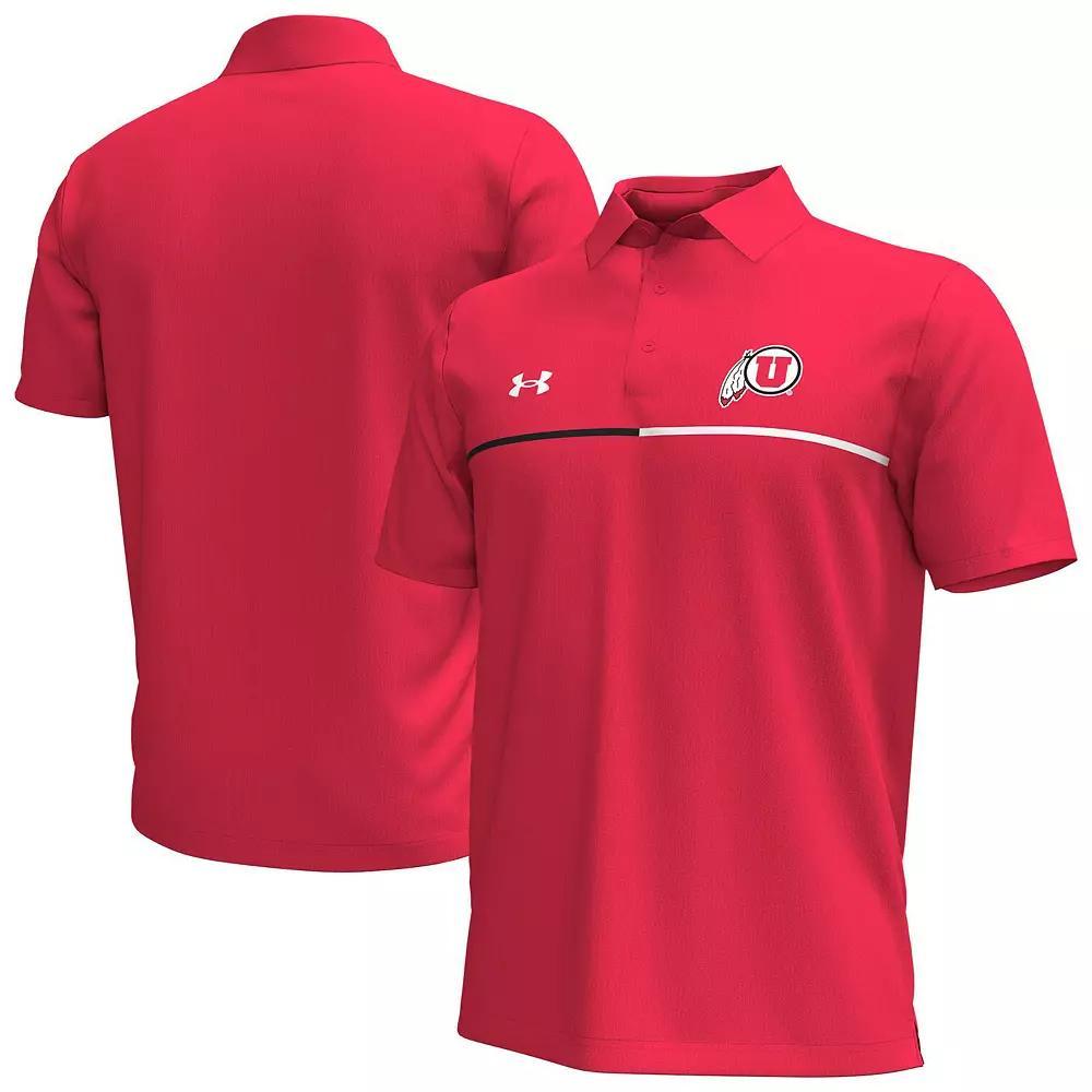 Men's Under Armour Orange Auburn Tigers Playoff Chest Stripe Performance Polo, Size: Large Product Image