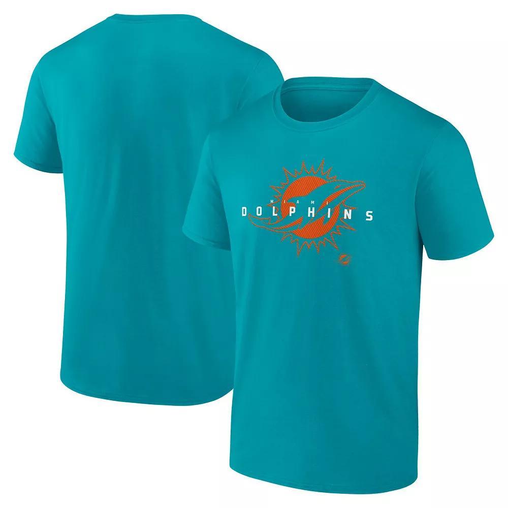 Men's Fanatics Aqua Miami Dolphins Big & Tall Coordinate T-Shirt, Size: 4XB, Turquoise A Product Image
