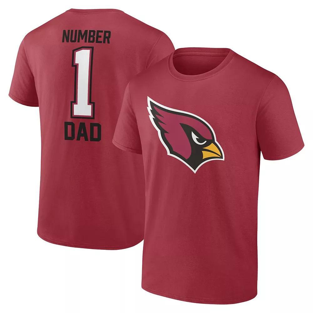 Men's Fanatics Cardinal Arizona Cardinals Father's Day T-Shirt, Size: 2XL, Red Product Image