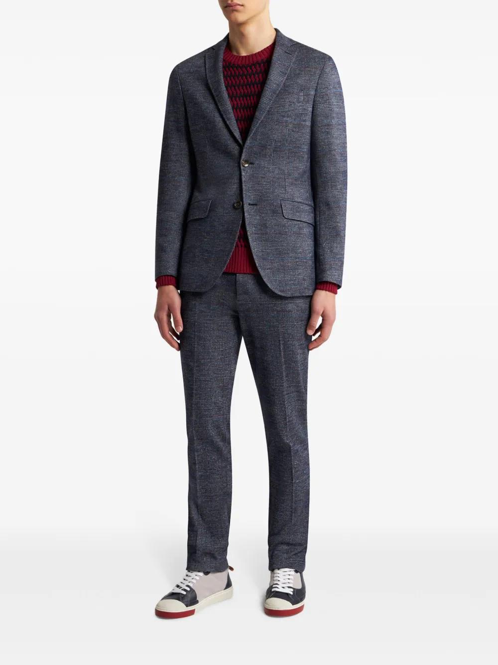 single-breasted checked blazer Product Image