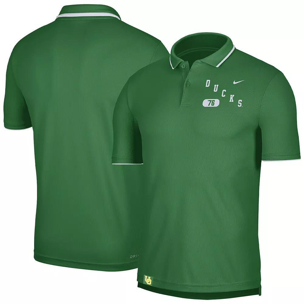 Men's Nike Green Oregon Ducks Wordmark Performance Polo, Size: Medium Product Image