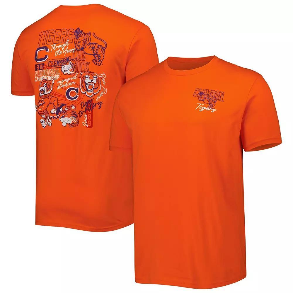 Mens Clemson Tigers Vintage Through the Years Two-Hit T-Shirt Product Image