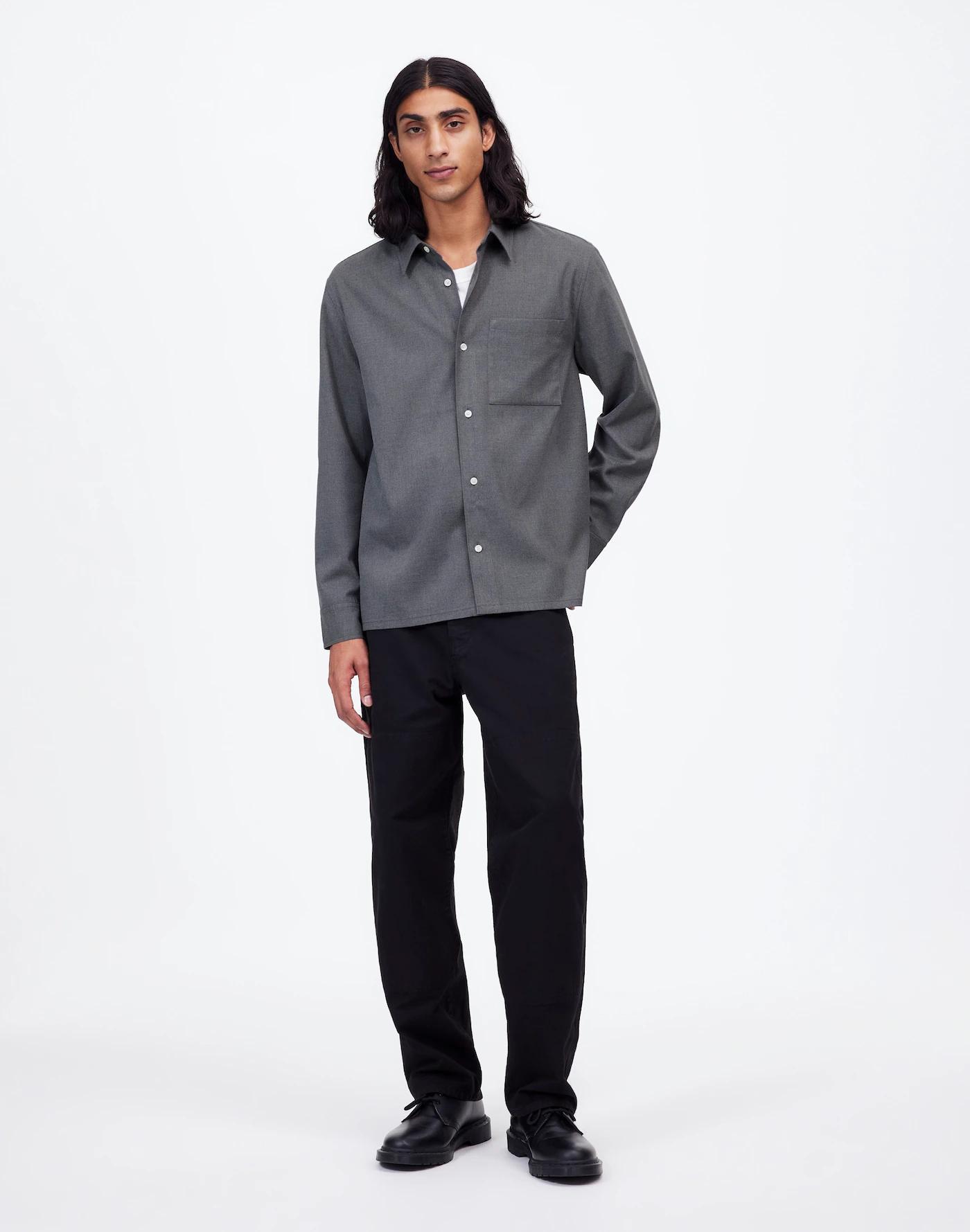 Twill Easy Long-Sleeve Shirt Product Image