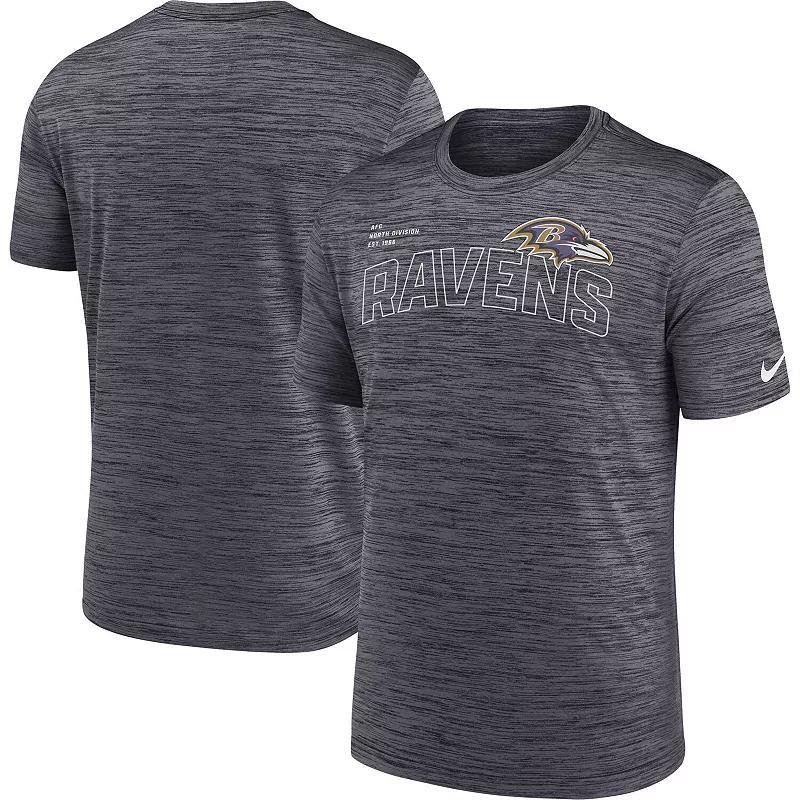 Men's Nike  Black Baltimore Ravens Velocity Arch Performance T-Shirt, Size: 2XL Product Image