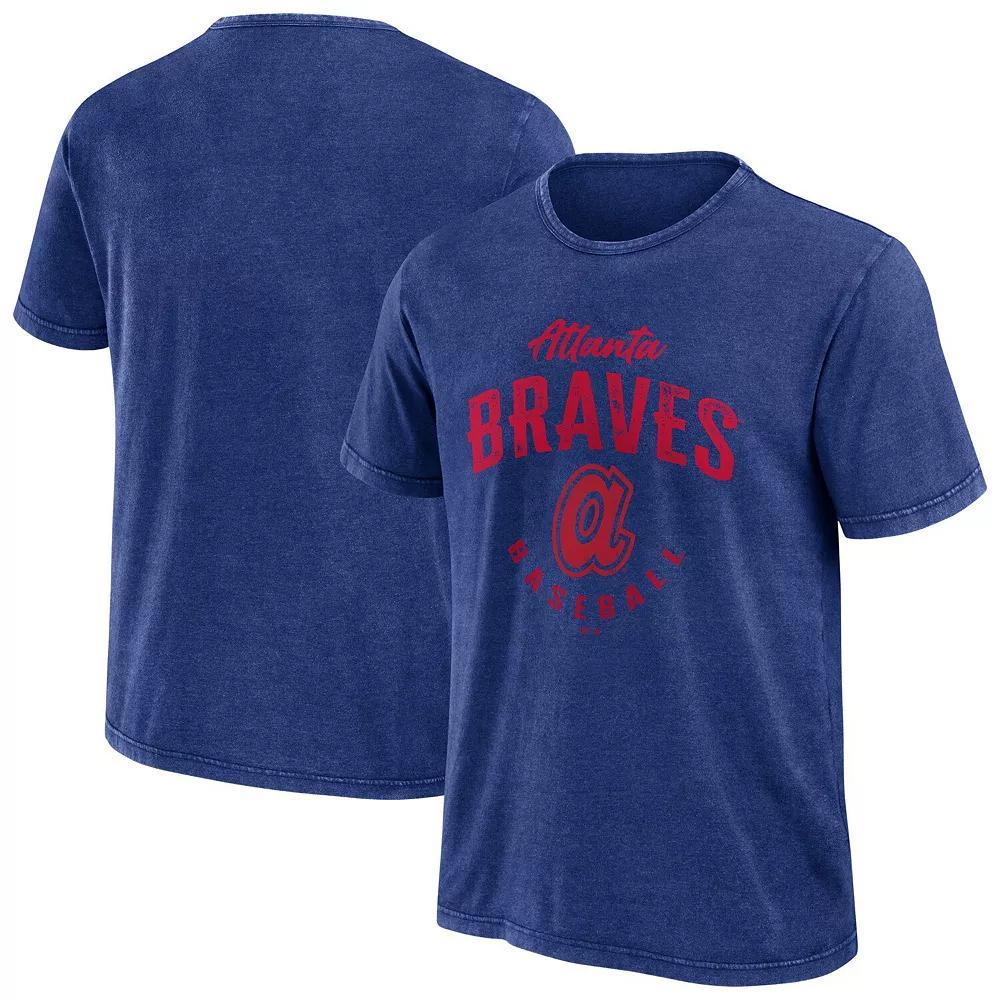 Men's Darius Rucker Collection by Fanatics Black Atlanta Braves Cooperstown Collection Washed T-Shirt, Size: Medium Product Image