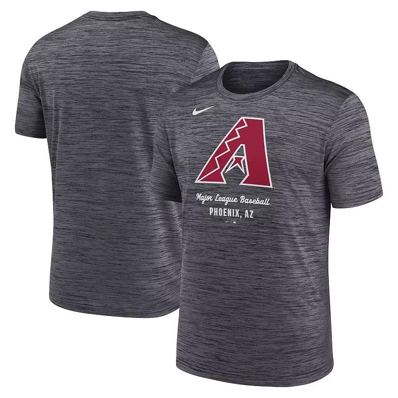 Men's Nike Red Los Angeles Angels Large Logo Velocity T-Shirt Product Image