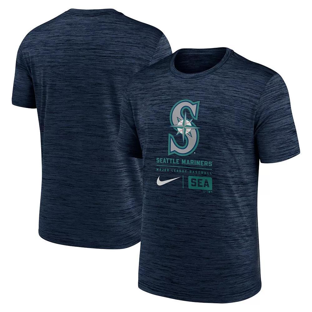 Mens Nike Boston Red Sox Large Logo Velocity T-Shirt Blue Product Image