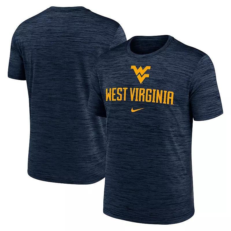 Mens Nike West Virginia Mountaineers Primetime Velocity T-Shirt Blue Product Image