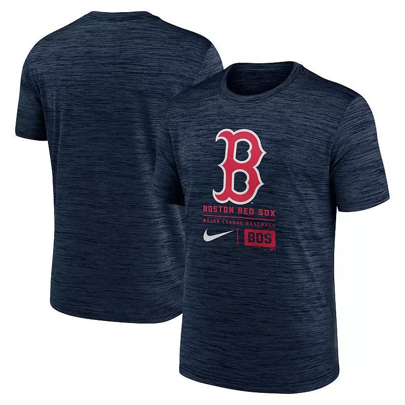 Mens Nike Boston Red Sox Large Logo Velocity T-Shirt Blue Product Image