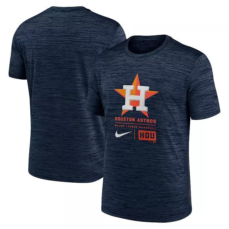 Men's Nike Royal Kansas City Royals Large Logo Velocity T-Shirt, Blue Product Image