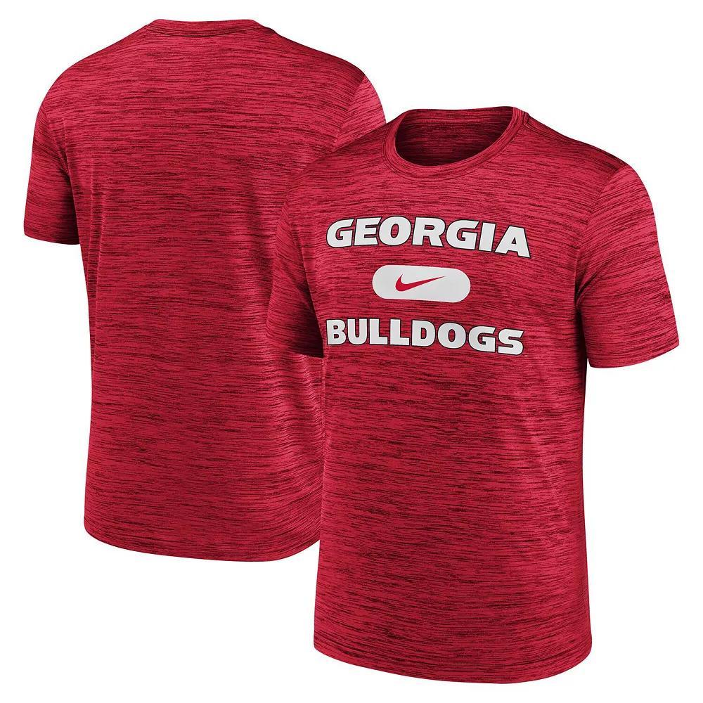 Men's Nike Red Georgia Bulldogs Velocity Mascot Performance T-Shirt, Size: Small Product Image
