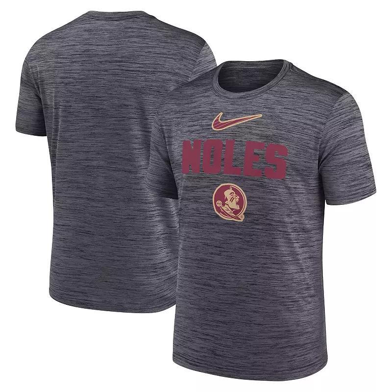 Men's Nike Anthracite LSU Tigers Campus Slant Velocity Performance T-Shirt, Size: XL, Grey Product Image