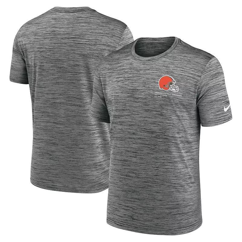 Men's Nike Anthracite Cleveland Browns Velocity Performance T-Shirt, Size: Small, Grey Product Image