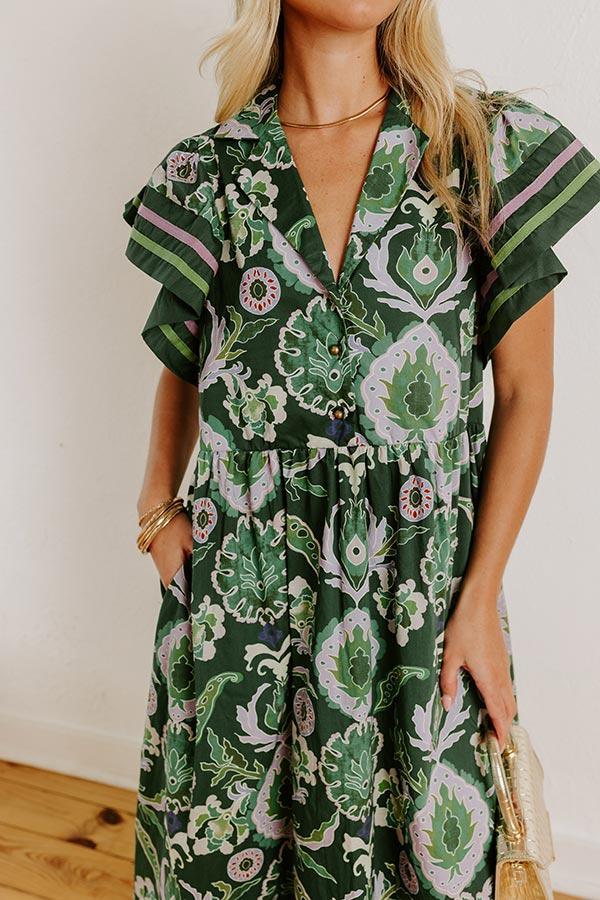 Charming Embrace Floral Midi Dress Product Image