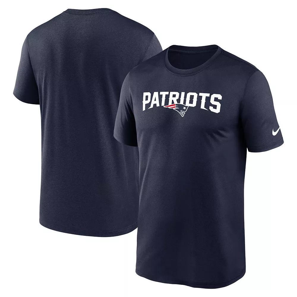 Men's Nike Navy Seattle Seahawks Horizontal Lockup Legend Performance T-Shirt, Size: 3XL, Blue Product Image