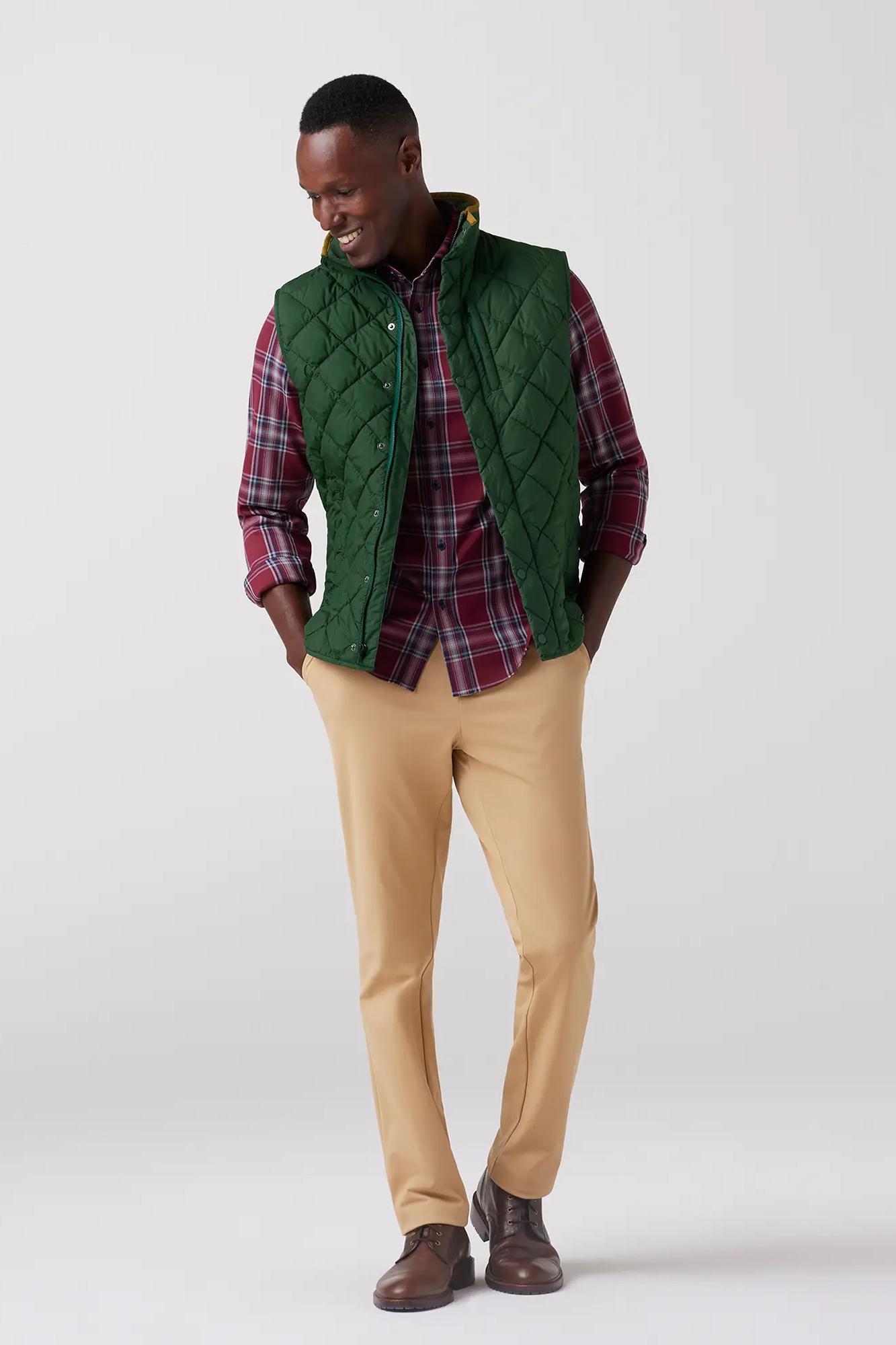Belmot Vest - Spruce Solid Product Image