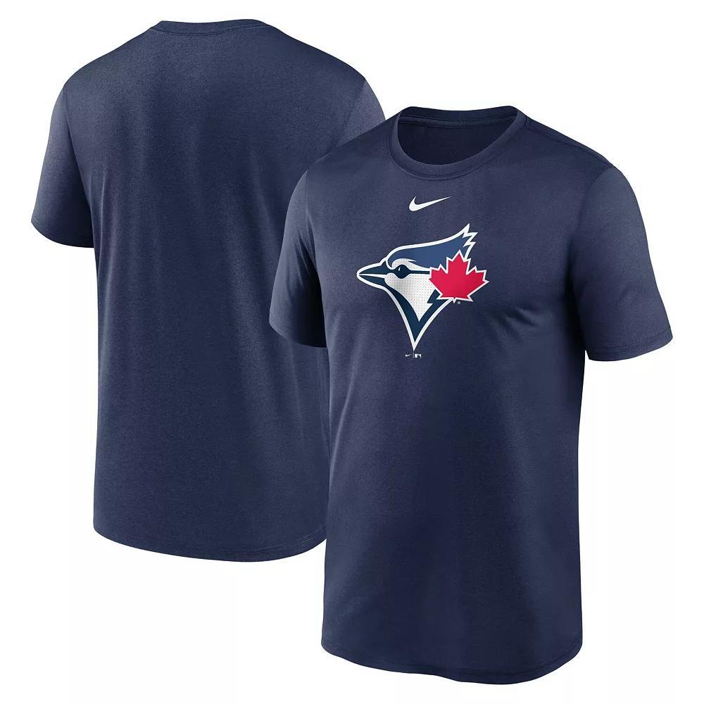 Men's Nike Navy Seattle Seahawks Horizontal Lockup Legend Performance T-Shirt, Size: 3XL, Blue Product Image