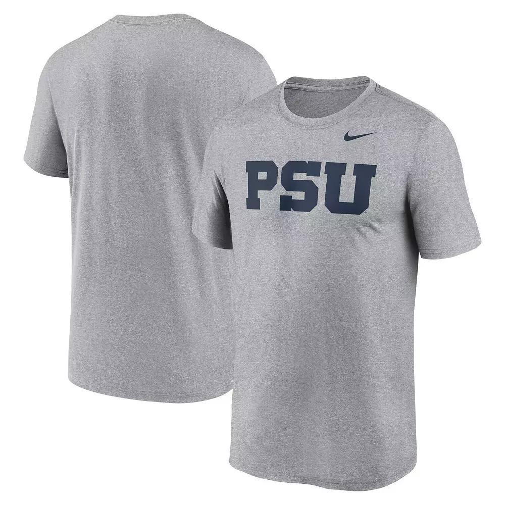 Men's Nike Heather Gray Penn State Nittany Lions Primetime Legend Alternate Logo T-Shirt, Size: XL, Grey Product Image