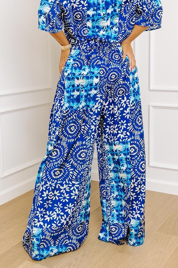 Mykonos Daytrip High Waist Satin Pants Curves Product Image