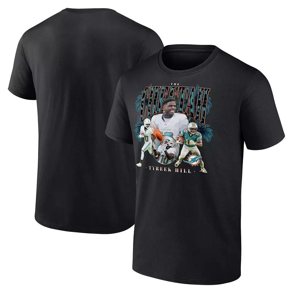 Men's Fanatics Tyreek Hill Black Miami Dolphins Notorious Player Graphic T-Shirt, Size: 3XL Product Image