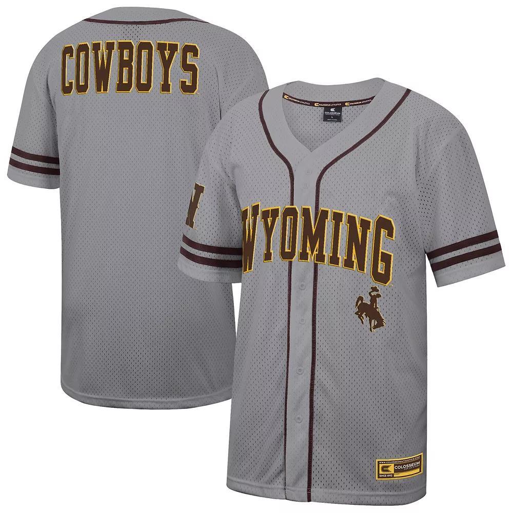 Men's Colosseum Gray Morehouse Maroon Tigers Free Spirited Baseball Jersey, Size: 2XL, Nc2 Grey Product Image
