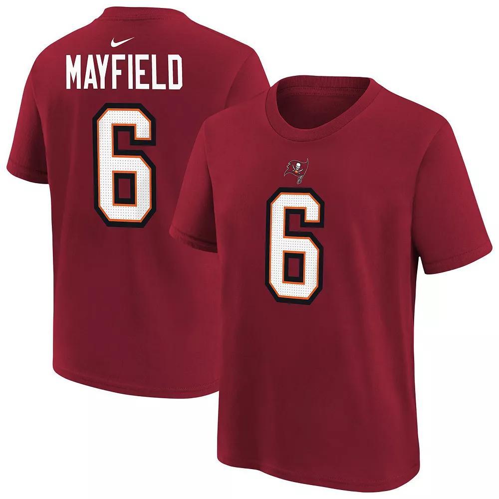 Men's Nike Baker Mayfield Red Tampa Bay Buccaneers Player Name & Number T-Shirt, Boy's, Size: Youth XL Product Image