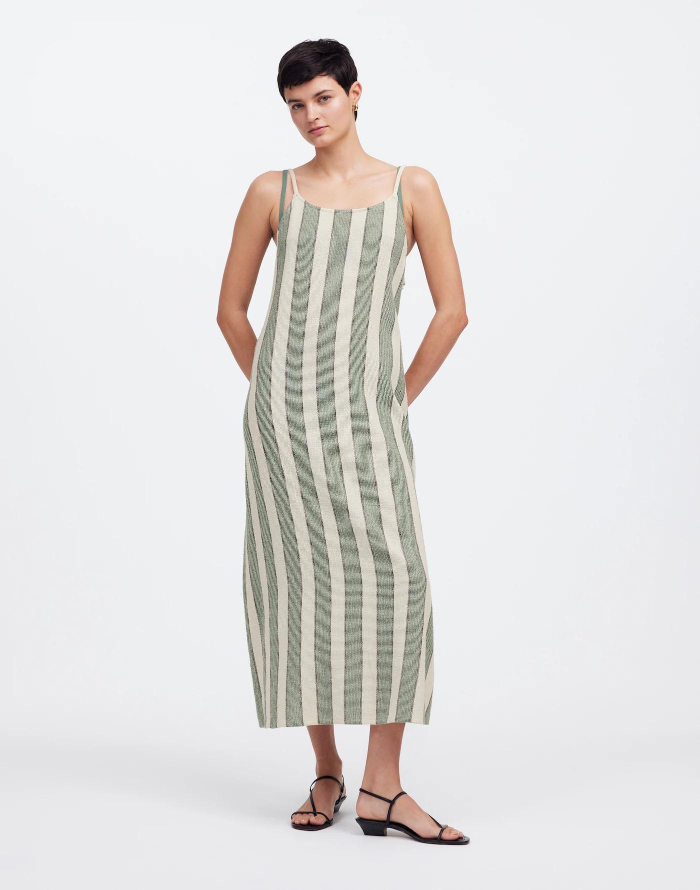 Zulu & Zephyr Eucalyptus Stripe Organic Cotton Dress Product Image