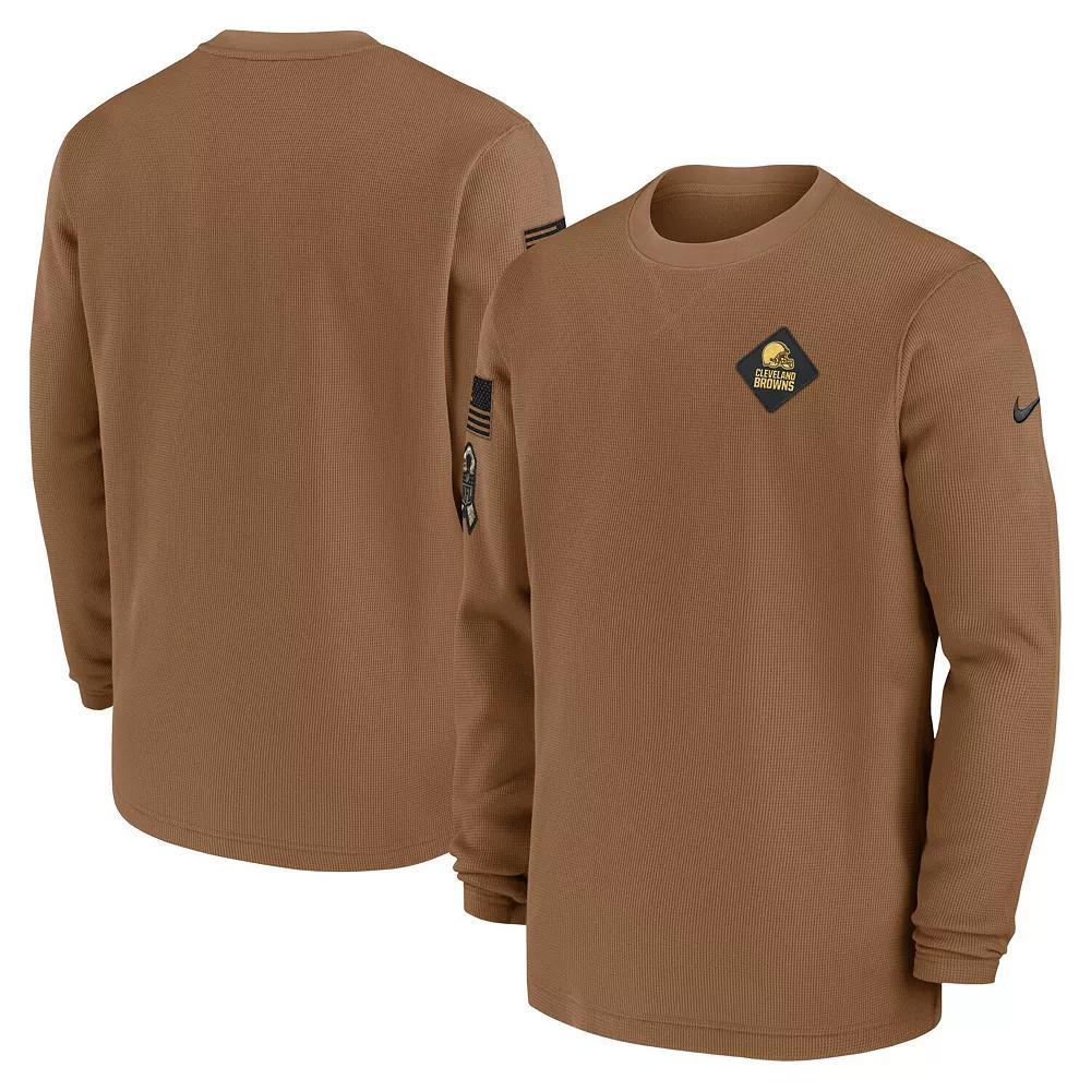 Men's Nike Brown Cleveland Browns Salute to Service Pullover Sweatshirt, Size: Medium Product Image