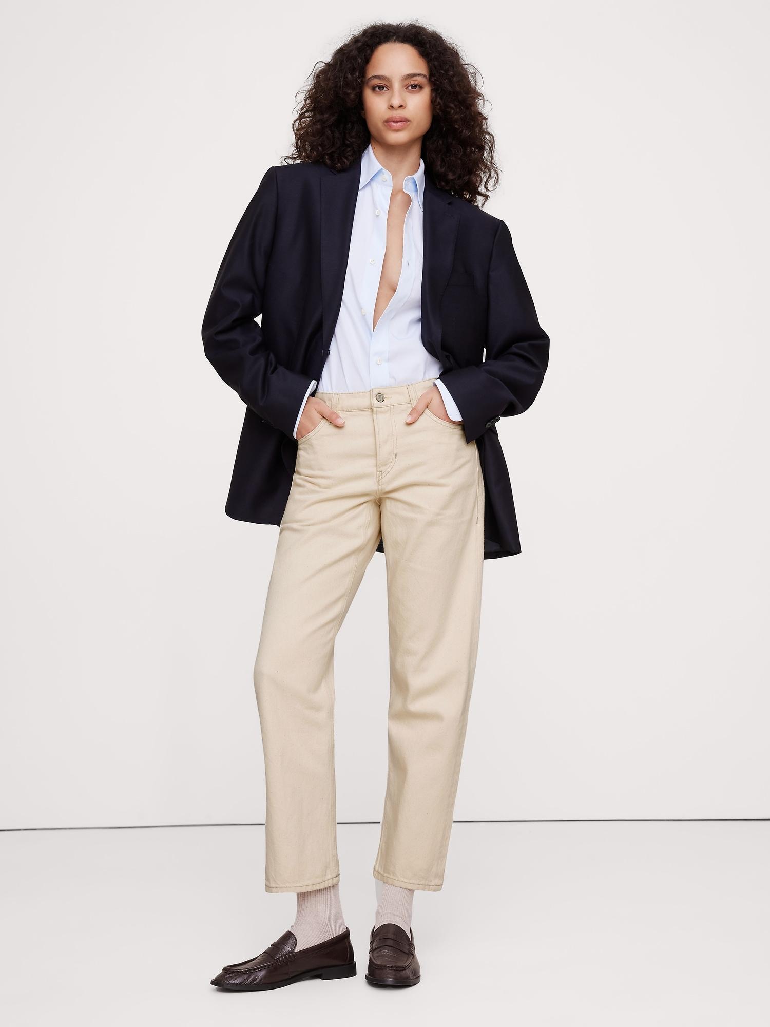 Mid-Rise Straight Ankle Jean Product Image
