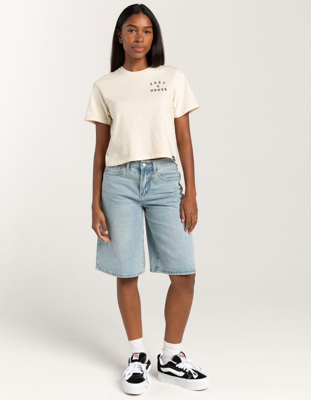 FASTHOUSE Axiom Womens Crop Tee - NATURAL Product Image