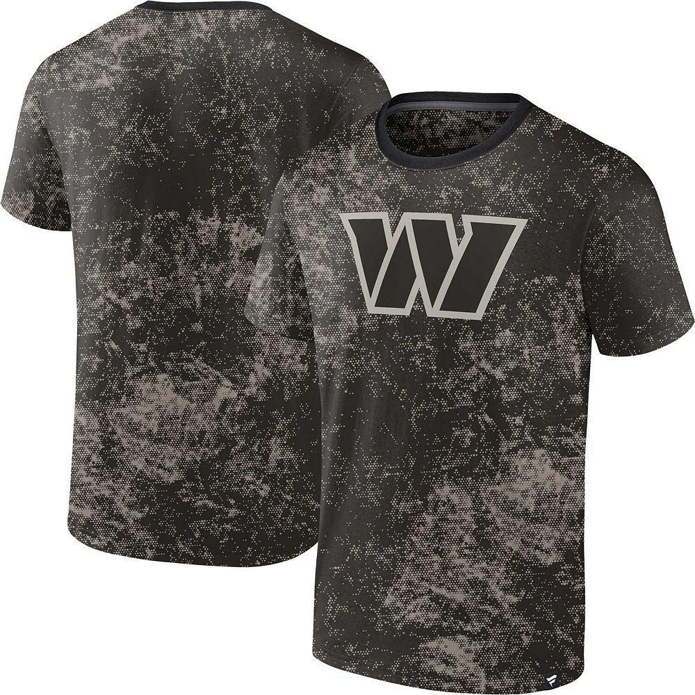 Men's Fanatics Branded Black Washington Commanders Shadow T-Shirt, Size: Medium, Wft Black Product Image