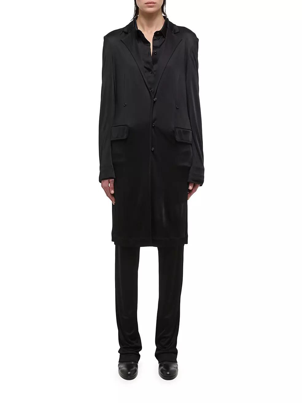 Long Single-Breasted Jacket Product Image
