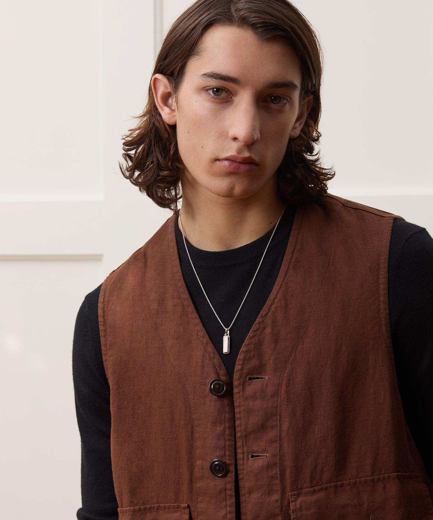Linen Utility Vest Product Image