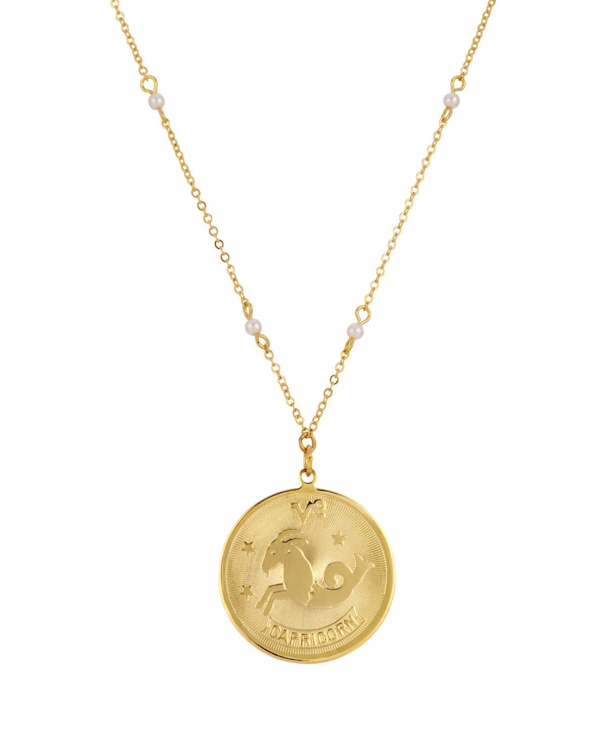 1928 Gold-tone Sagittarius Pendant Necklace, Womens, July Product Image