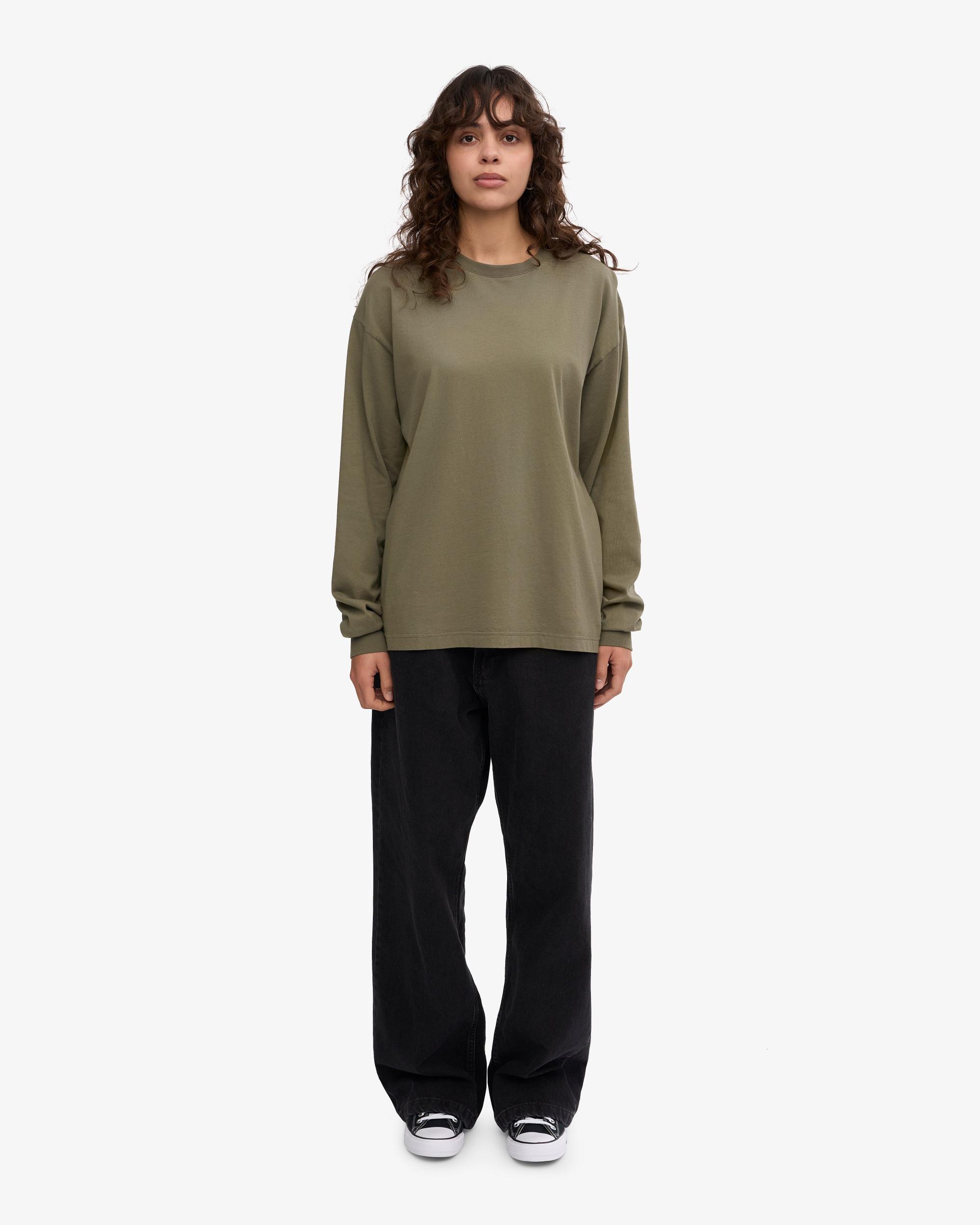 Oversized Organic LS T-Shirt - Neptune Blue Product Image