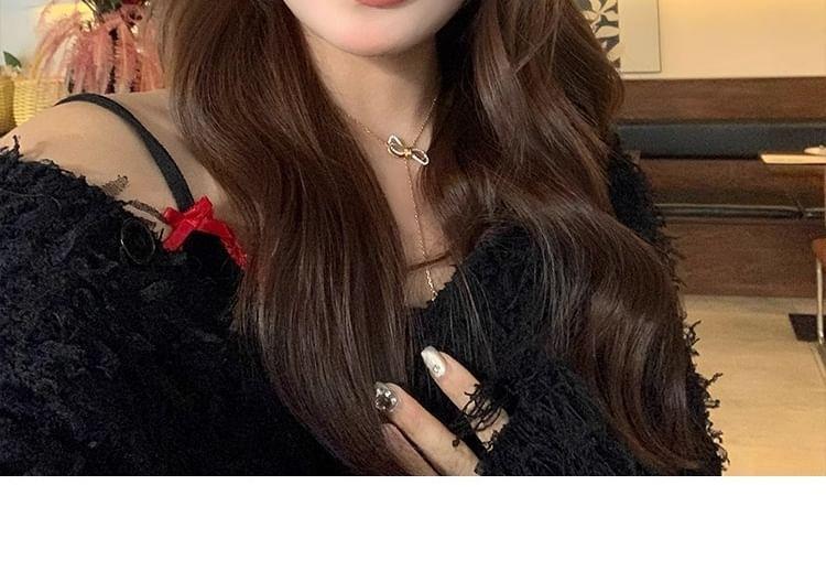Bow Plaid Beret Hat Product Image