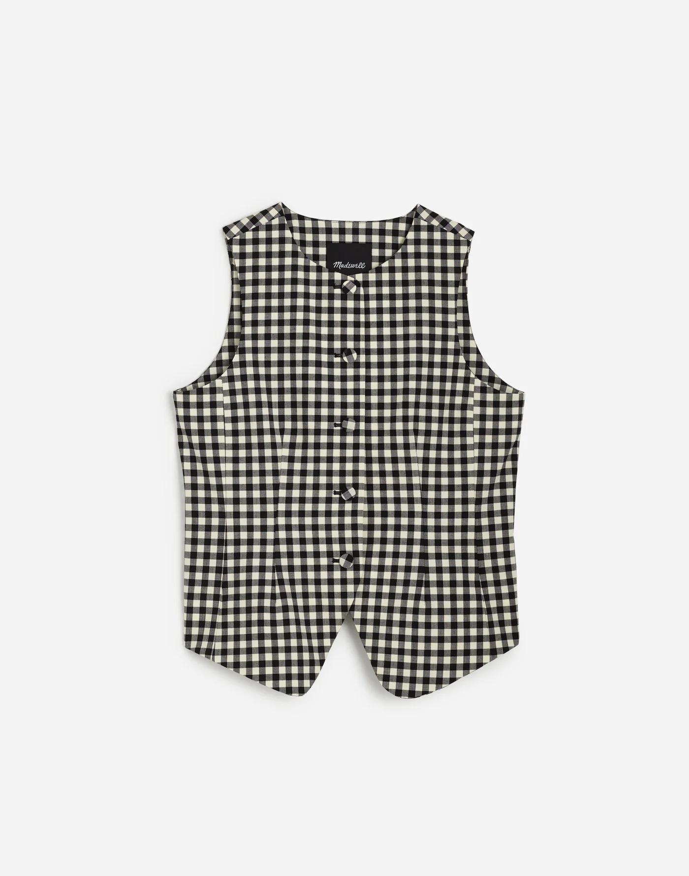 Single-Breasted Crewneck Vest Product Image