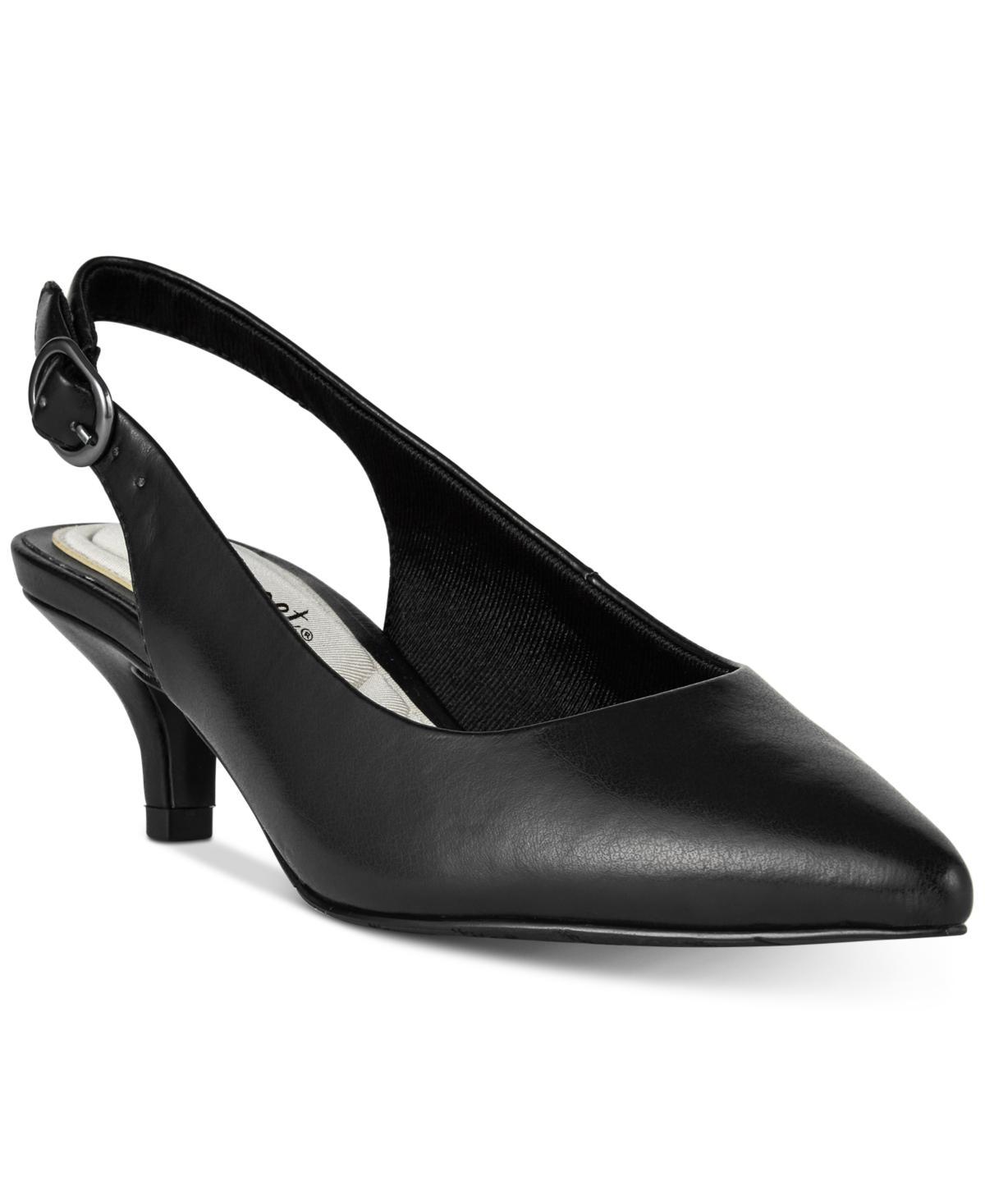 Easy Street Faye Women's Slingback Heels, Size: 6, Black Patent Product Image