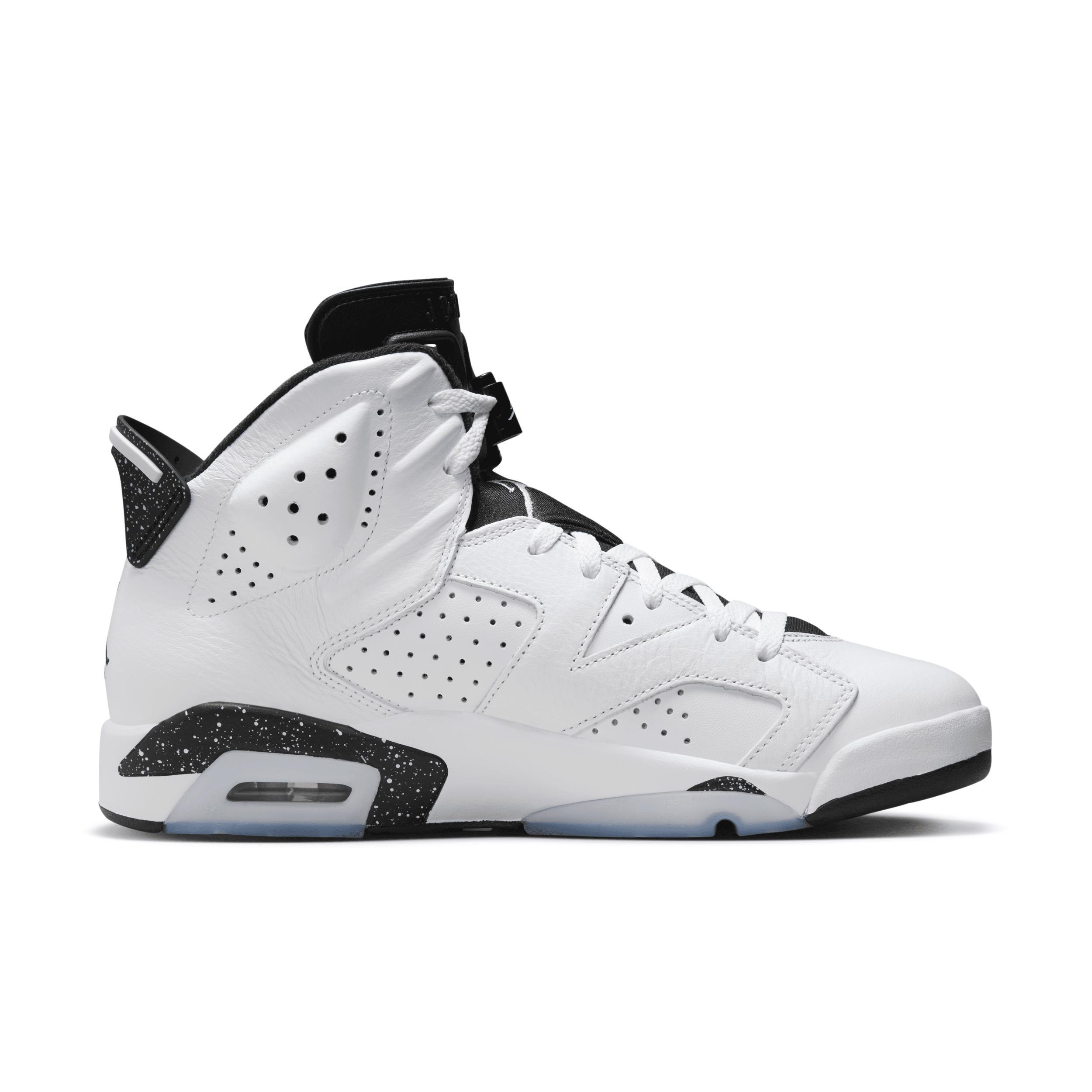 Jordan Boys Jordan AJ Retro 6 - Boys Grade School Basketball Shoes White/Black Product Image