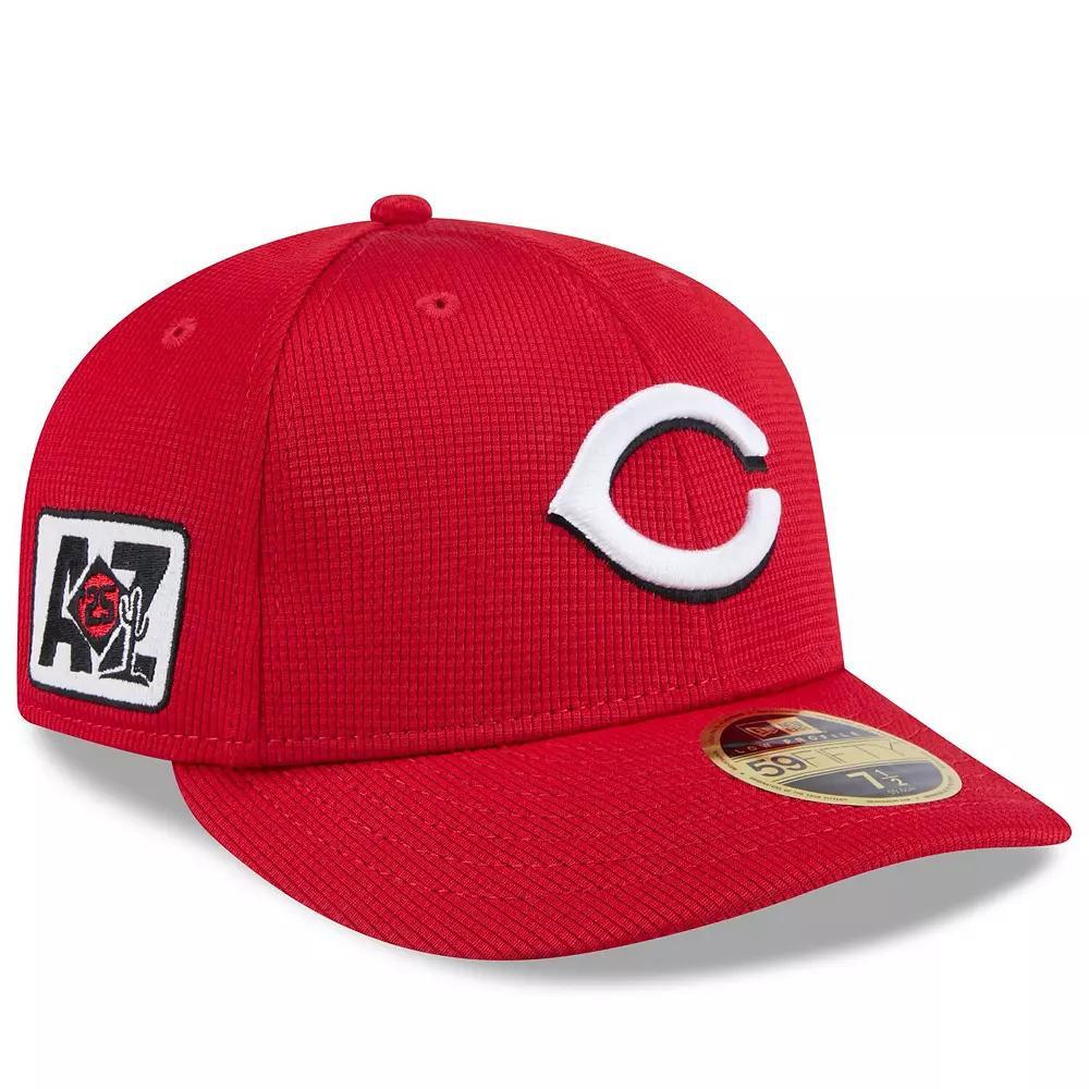 Men's New Era  Red Cincinnati Reds 2025 Spring Training Low Profile 59FIFTY Fitted Hat, Size: 7, Red Red Product Image