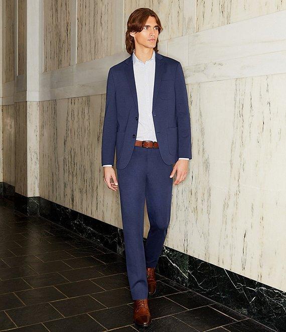 Murano Performance Stretch Slim Fit Medium Diamond Print Long Sleeve Woven Shirt Product Image